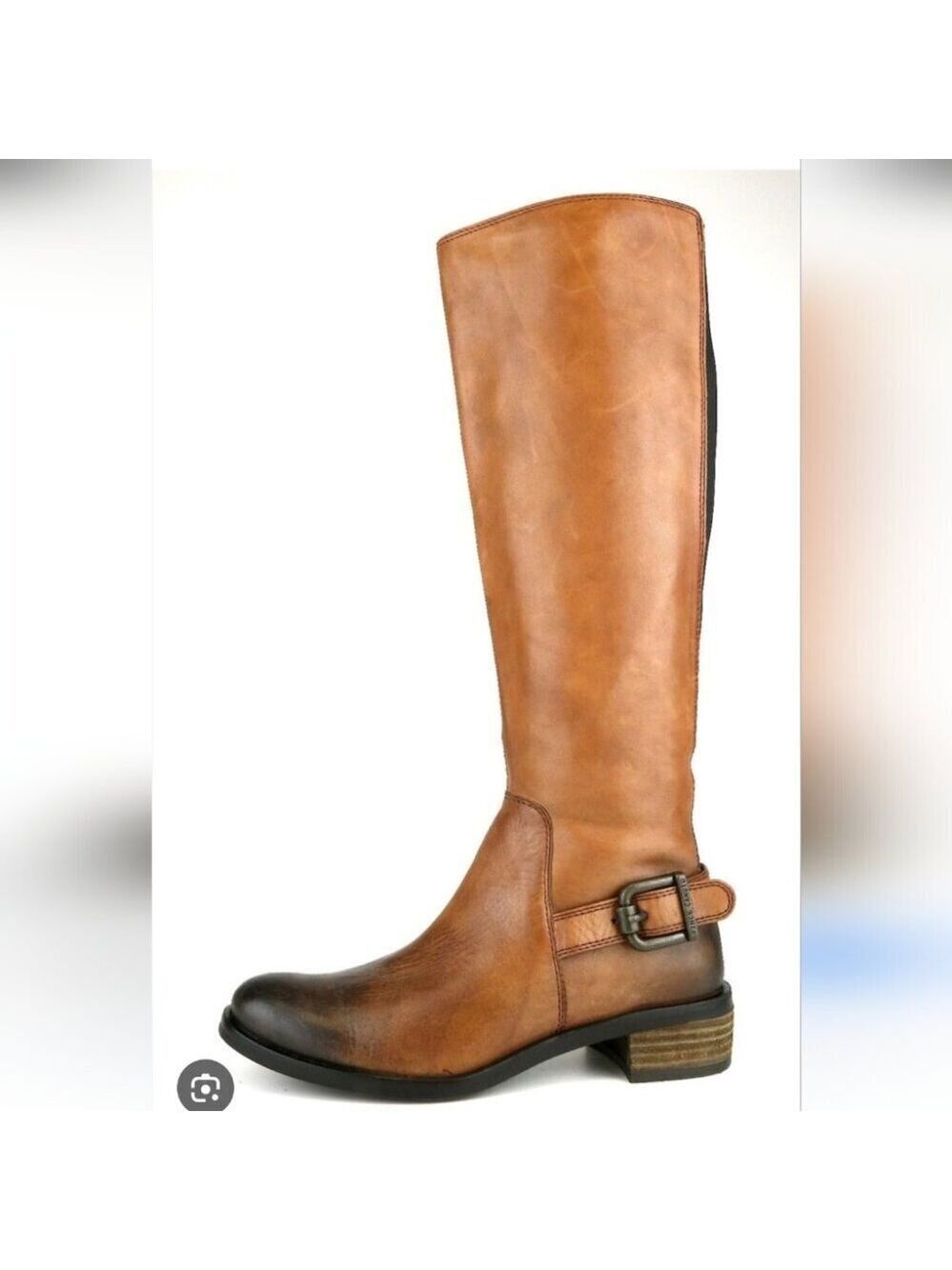 VINCE CAMUTO | Volero Leather Riding Boots Cognac Brown Sz 5.5M